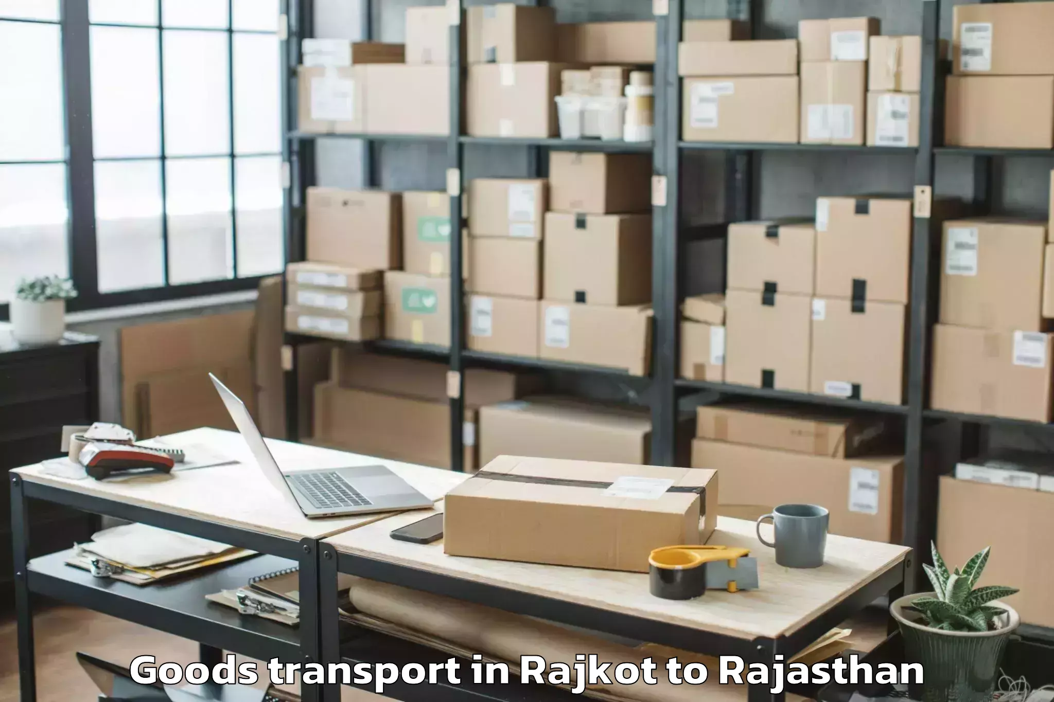 Easy Rajkot to Vallabhnagar Goods Transport Booking